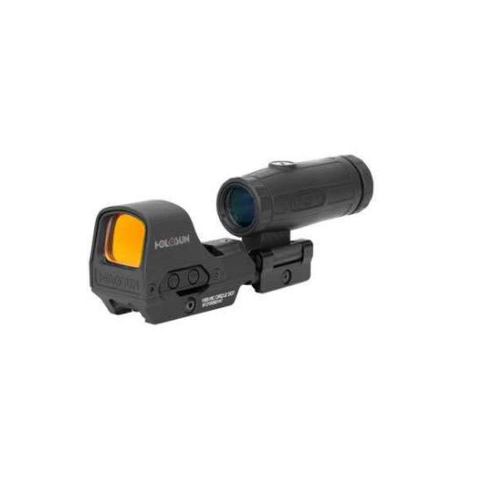 Sights Lasers Holosun Technologies 510C H-SUN HS510C & 3X MAGNIFIR BLK COMBO